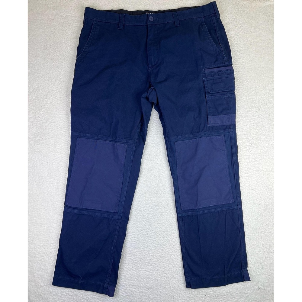 FXD Pants Mens 42x32 Blue WP-1 Regular Fit Cargo Canvas Workwear Utility